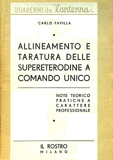 Favilla - Allineamento delle supereterodine 1941